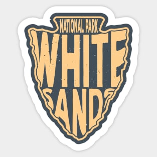 White Sands National Park name arrowhead Sticker